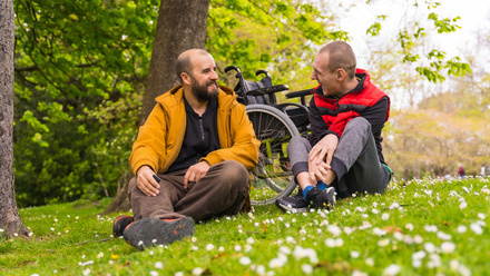 Two men, one disabled, in the countryside.jpg